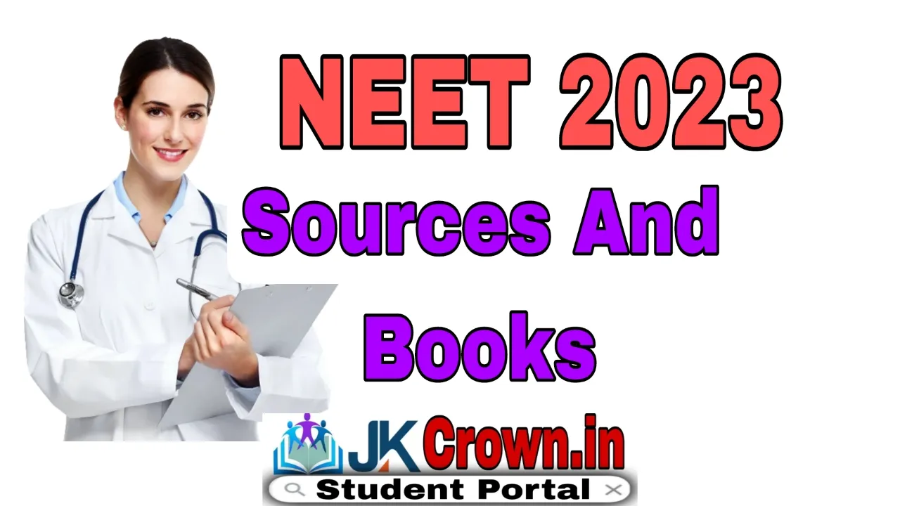 NEET 2023 Sources And Books 2023