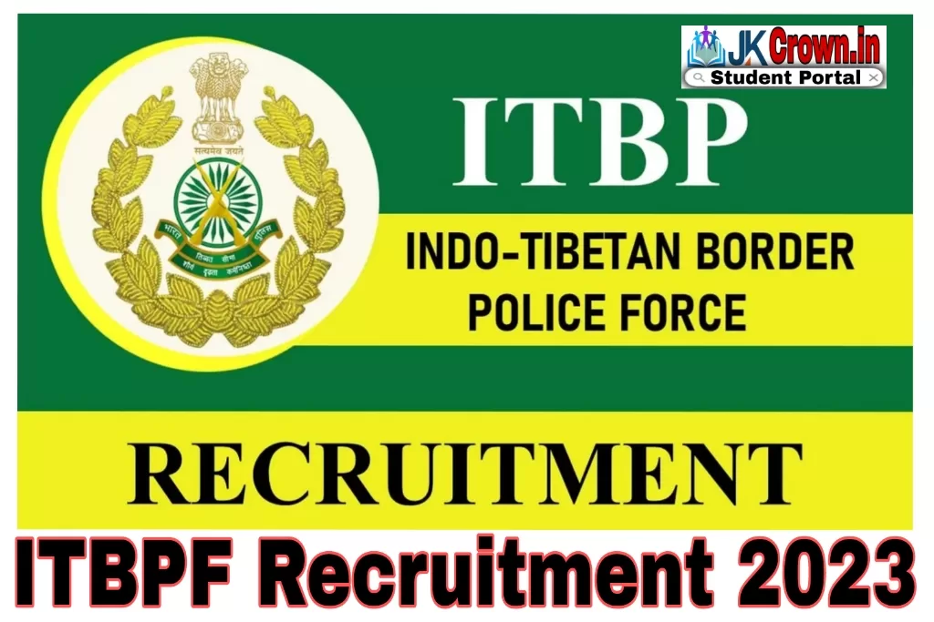 ITBP Constable Recruitment 2023 Apply Online, Notification