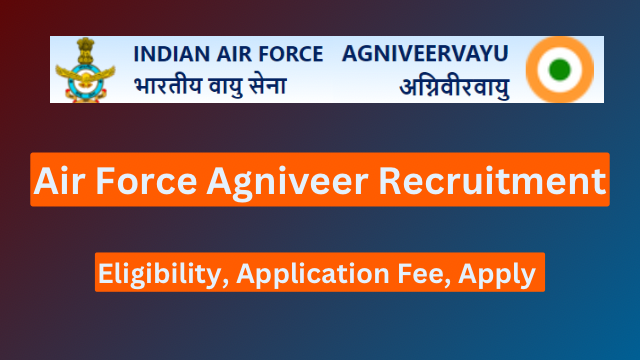 Air Force Agniveer Recruitment 2024 Notification and Online Form