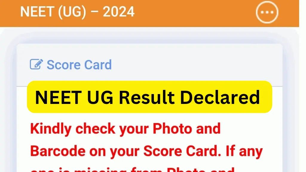 NEET UG 2024 Result Declared, Check Your Scores